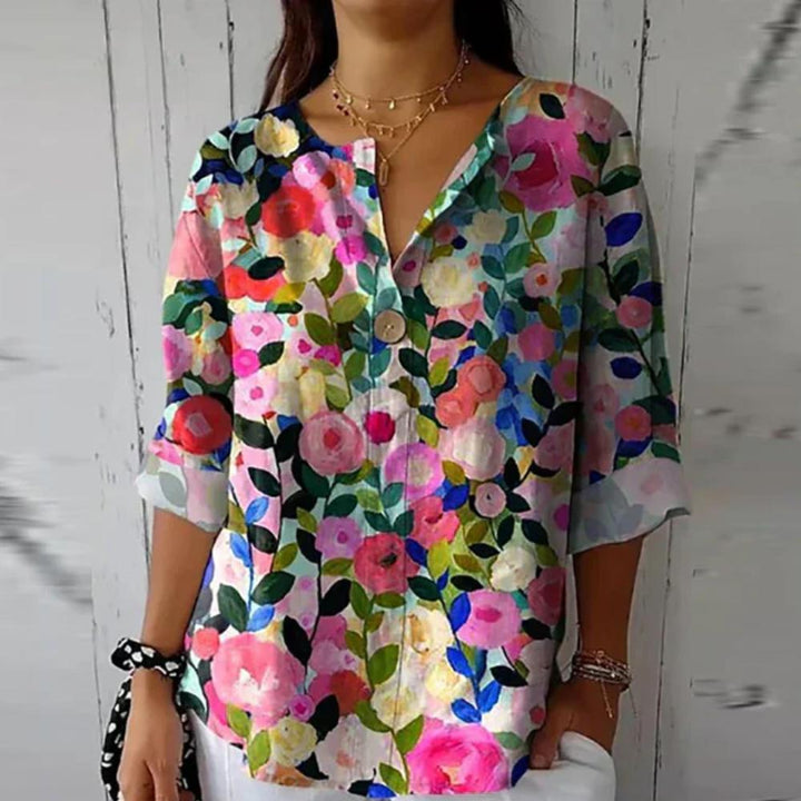 Hazel | Chic Floral Print Blouse