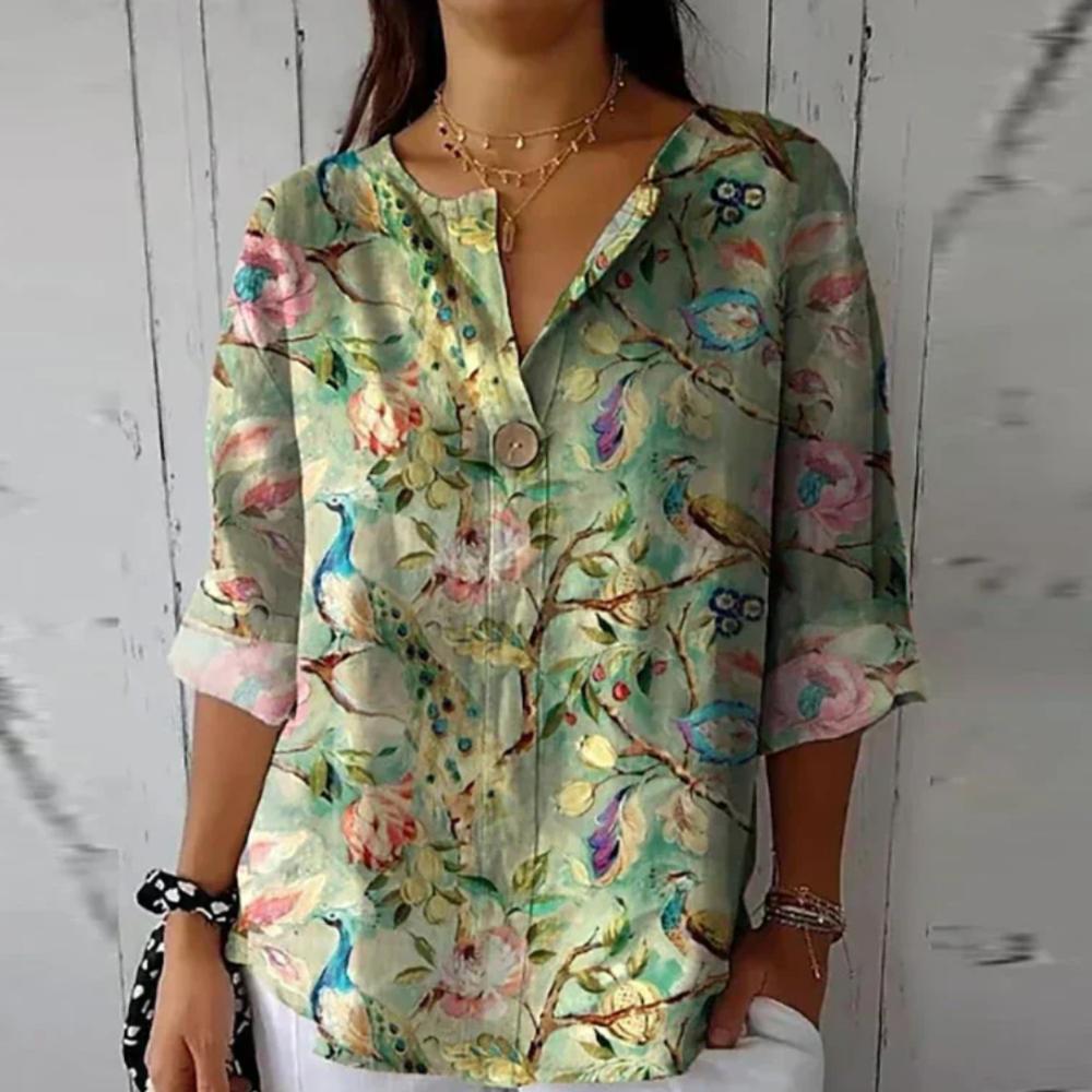 Hazel | Chic Floral Print Blouse