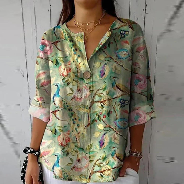 Hazel | Chic Floral Print Blouse