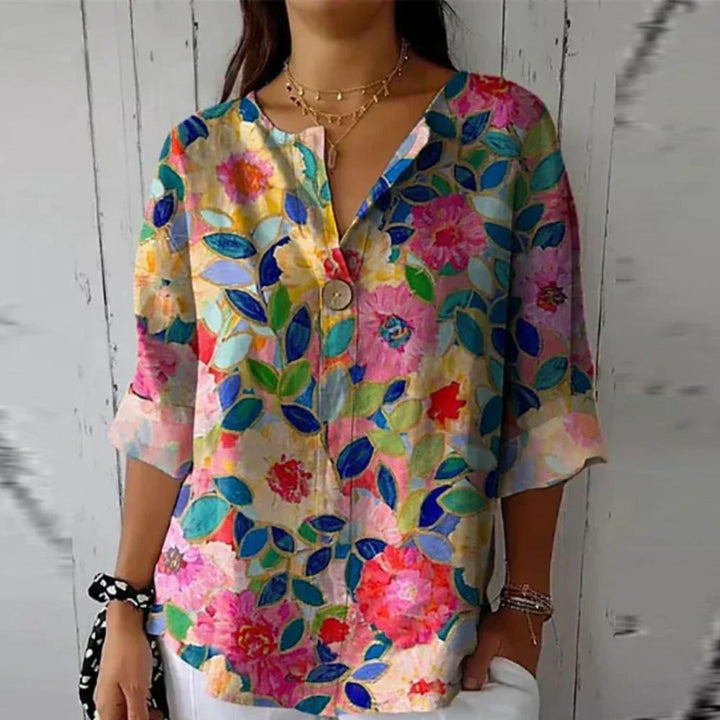 Hazel | Chic Floral Print Blouse
