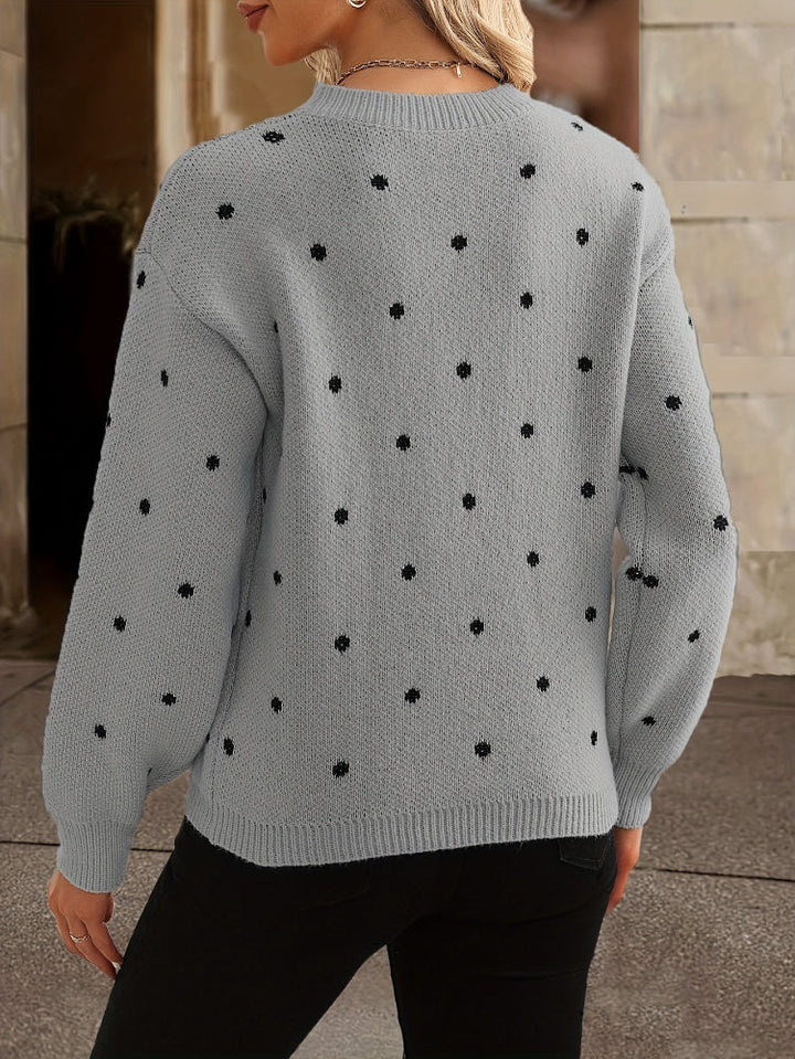 Eloise | Women's Polka Dot Knit Sweater