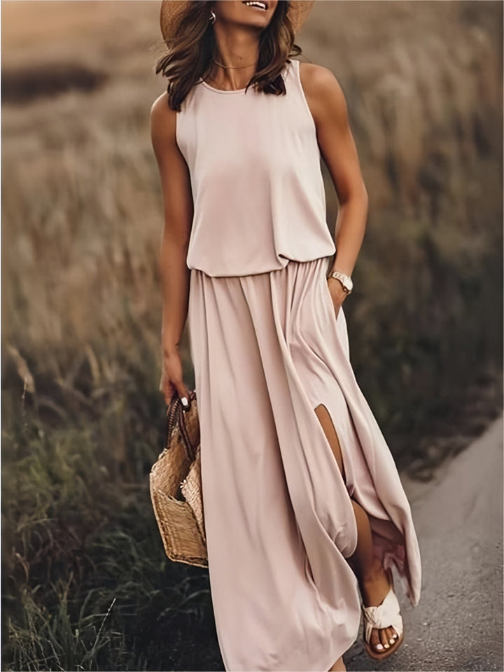 Minerva | Sleeveless Maxi Gown