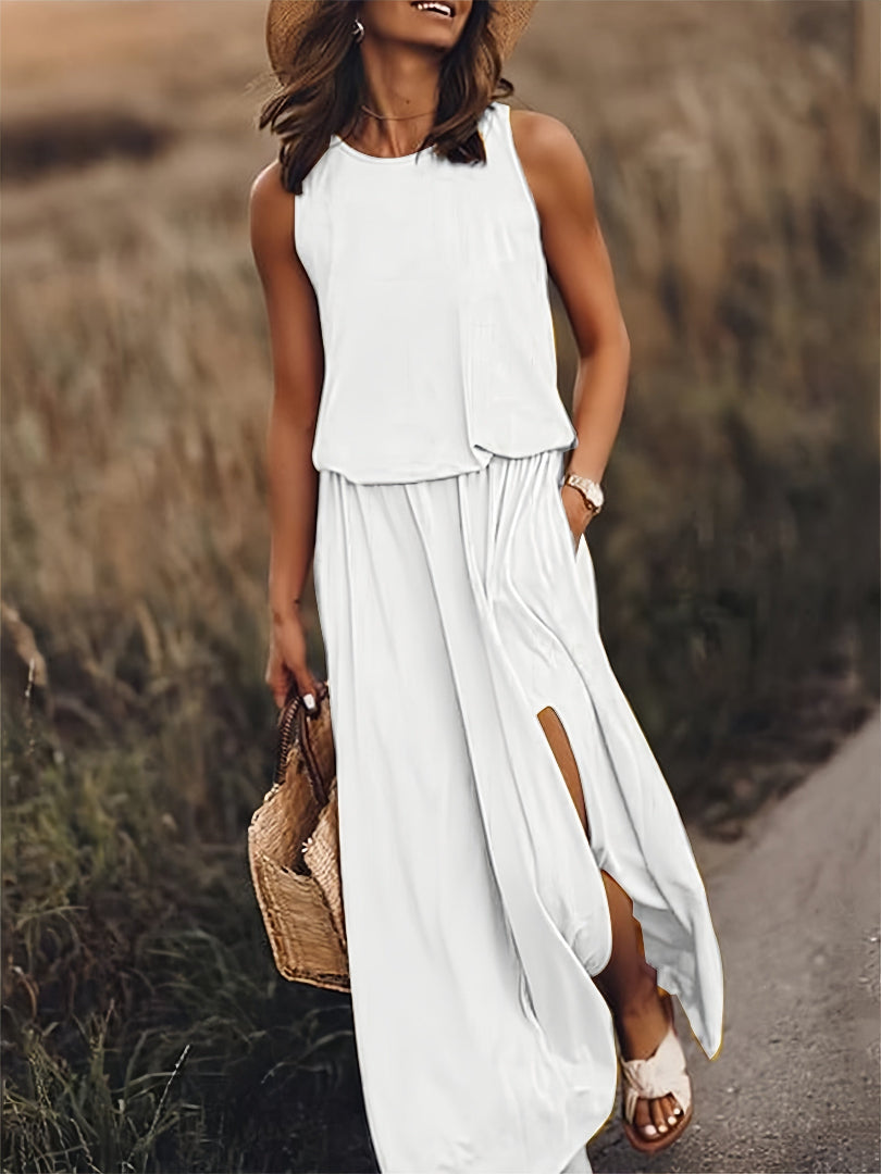 Minerva | Sleeveless Maxi Gown