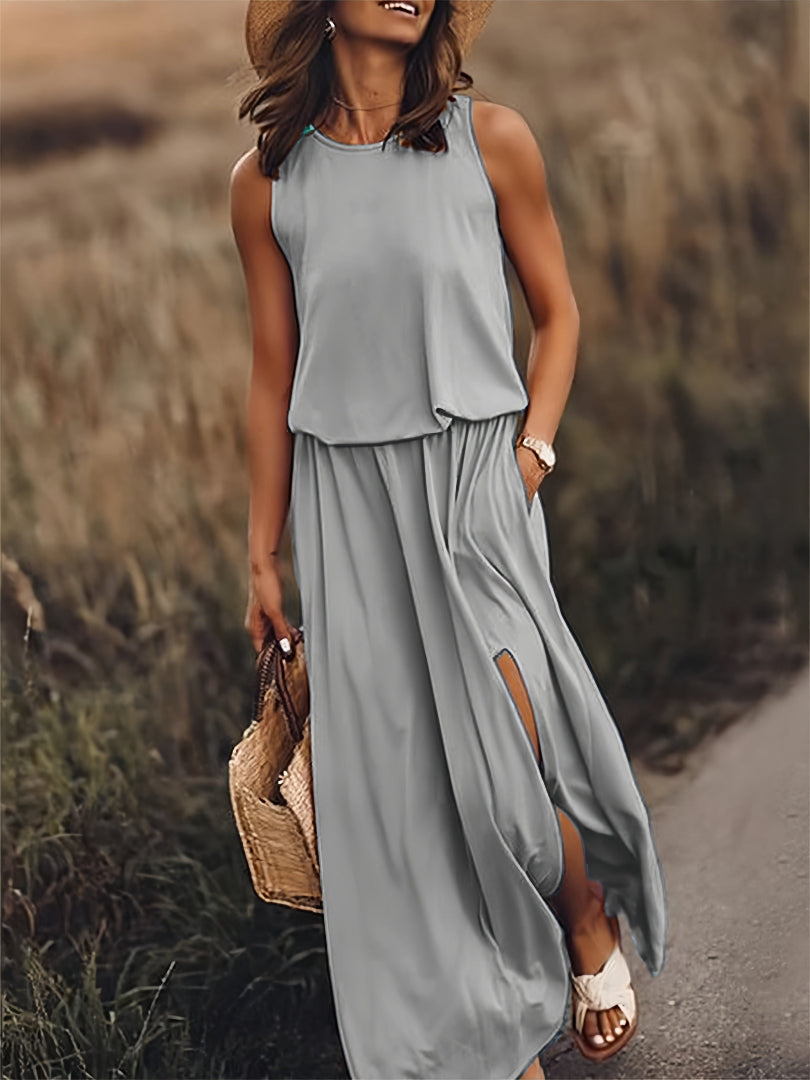 Minerva | Sleeveless Maxi Gown