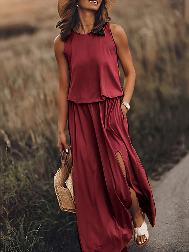 Minerva | Sleeveless Maxi Gown