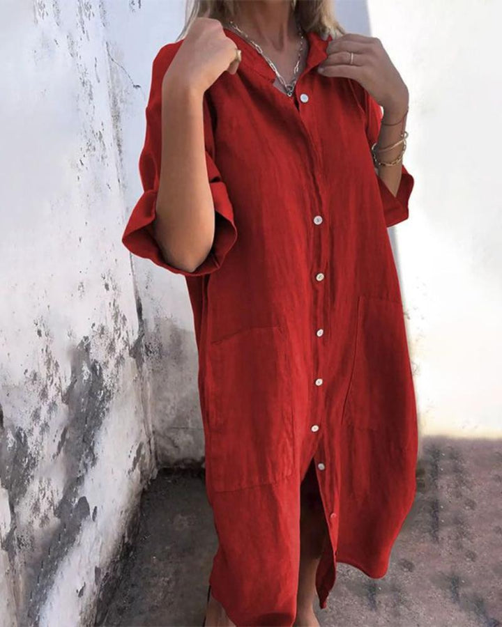Madelyn | Boho Shirt Dress