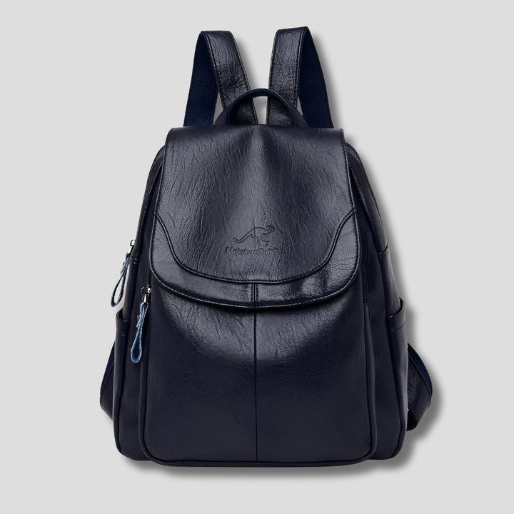 Caroline | Anti-Theft Leather Backpack for Stylish Women