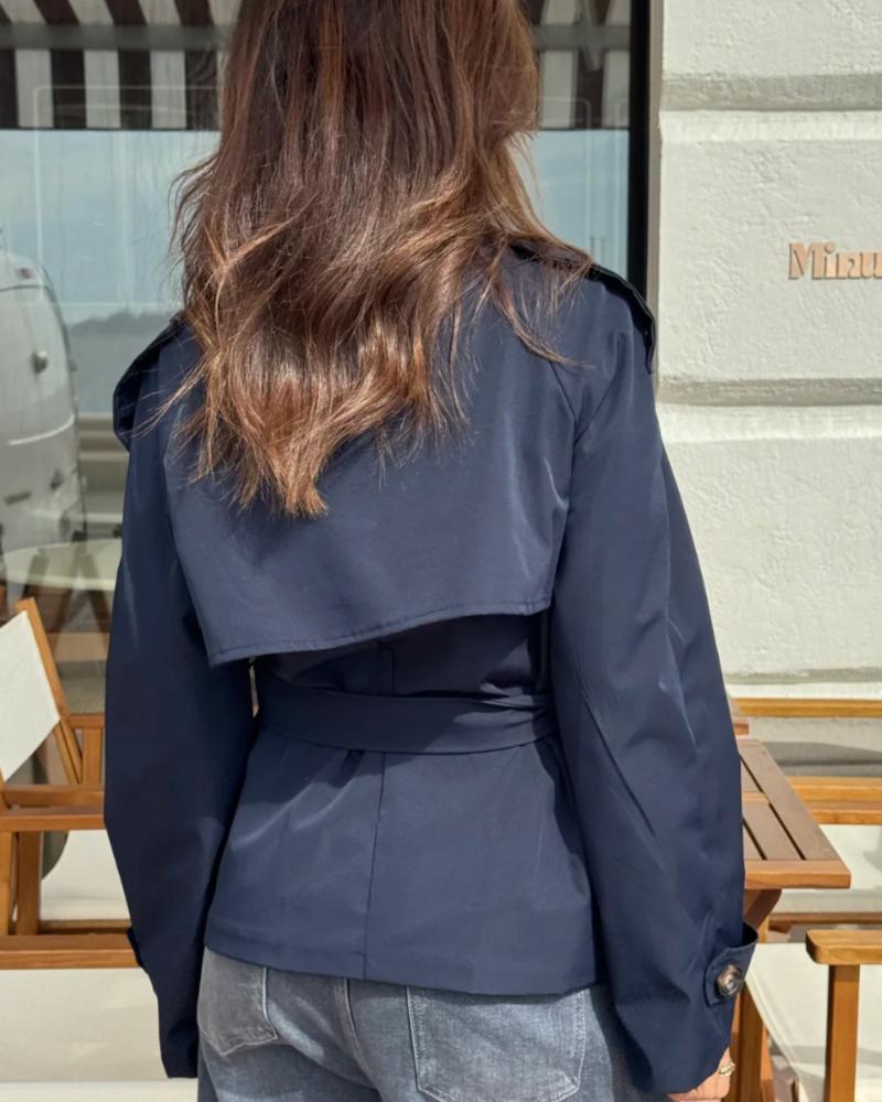 Ellie | Cropped Trench Coat