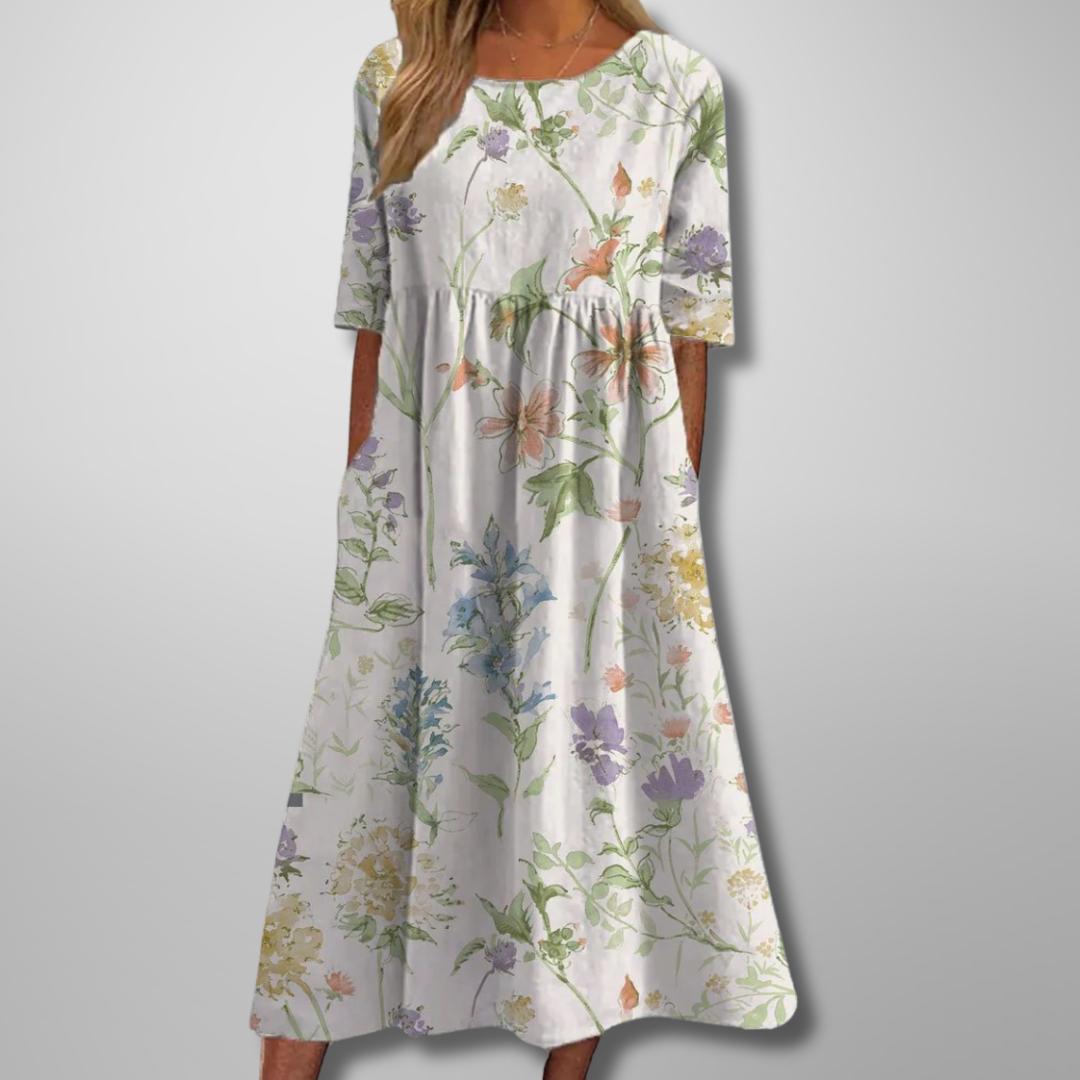 Margaret | Short Sleeve Loose Fit Midi