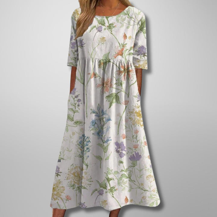 Margaret | Short Sleeve Loose Fit Midi