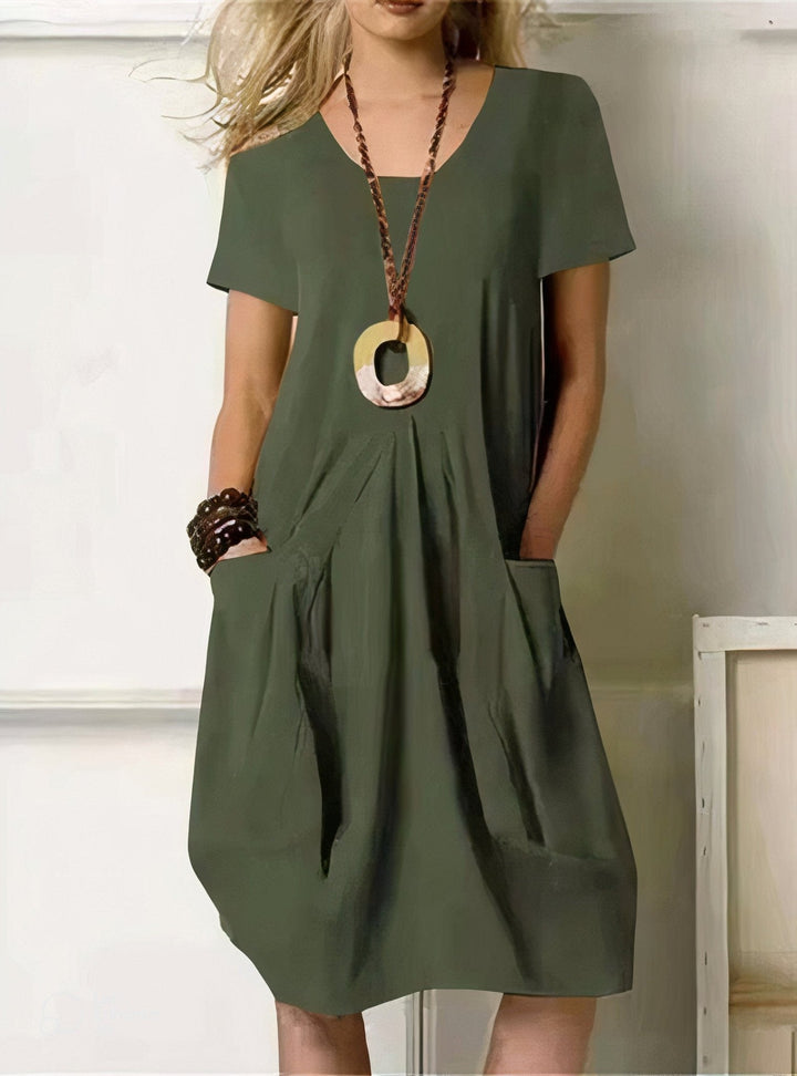Ursula | Relaxed Pocket Midi Dress