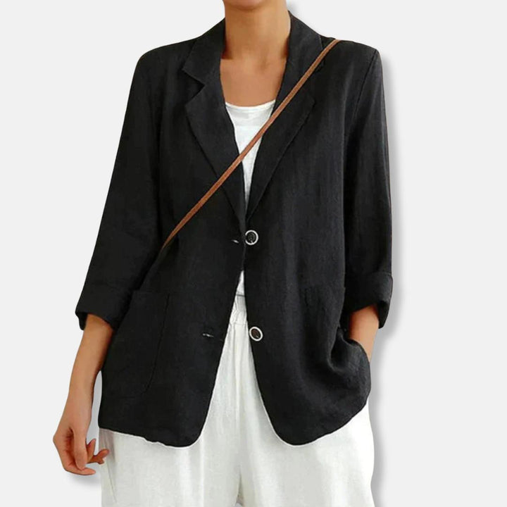 Blakely | Relaxed Fit Linen-Blend Blazer for Effortless Summer Layering