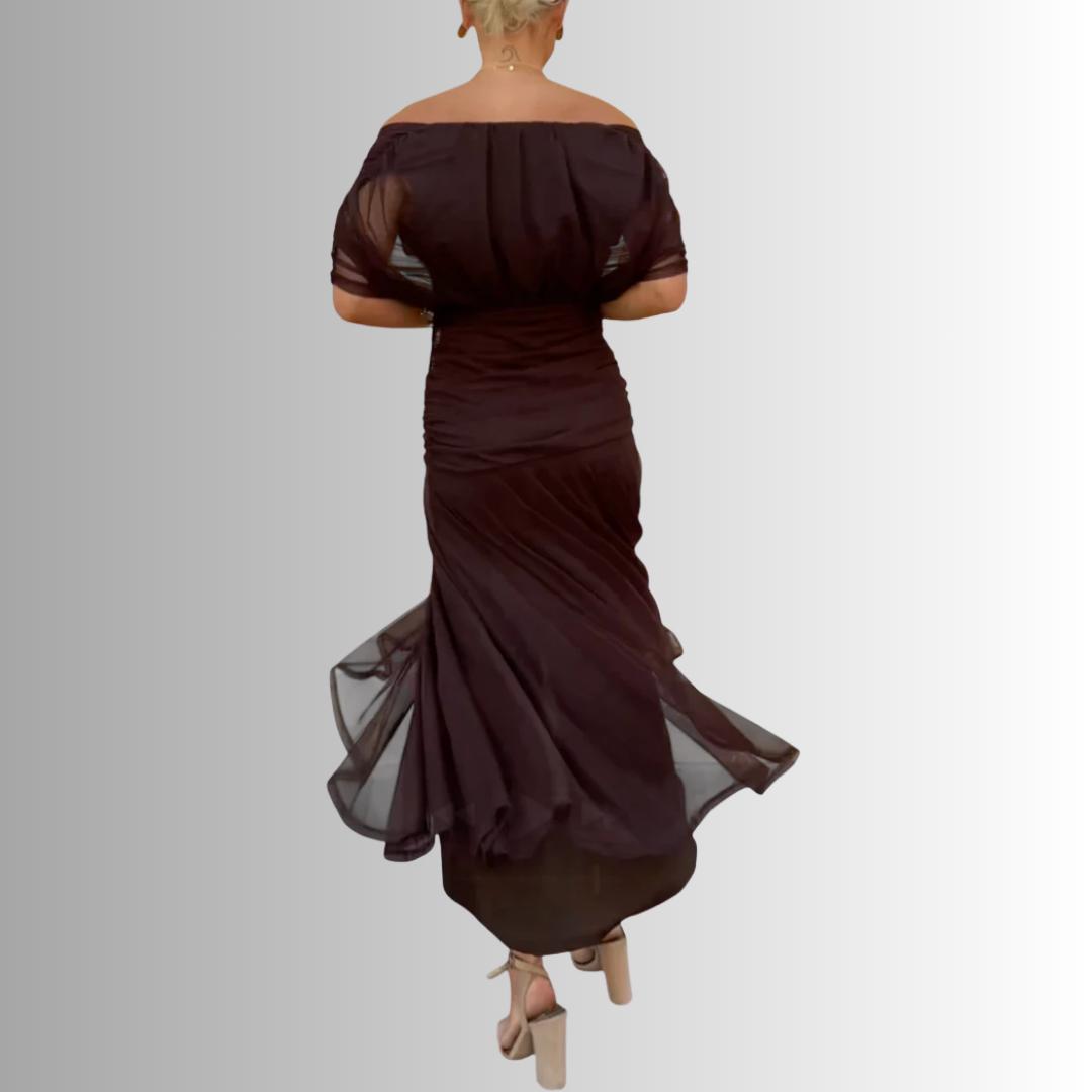 Laura | Draped V Neck Maxi
