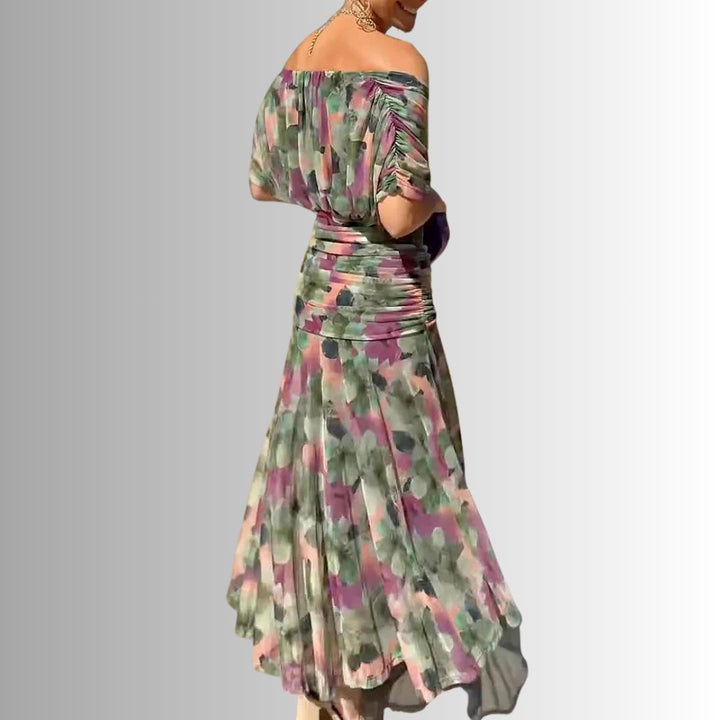 Laura | Draped V Neck Maxi