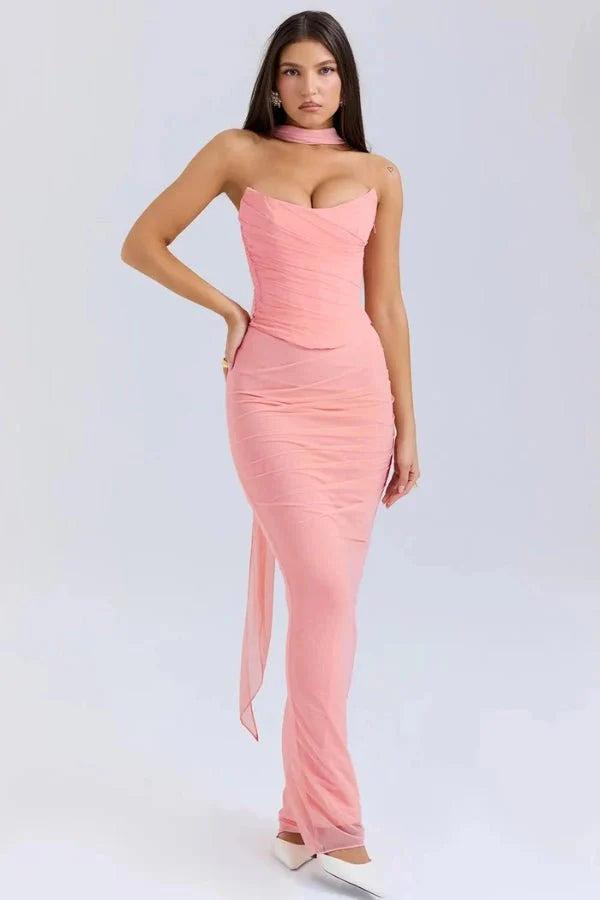 Hailey | The Midnight Hour Corset Maxi Dress