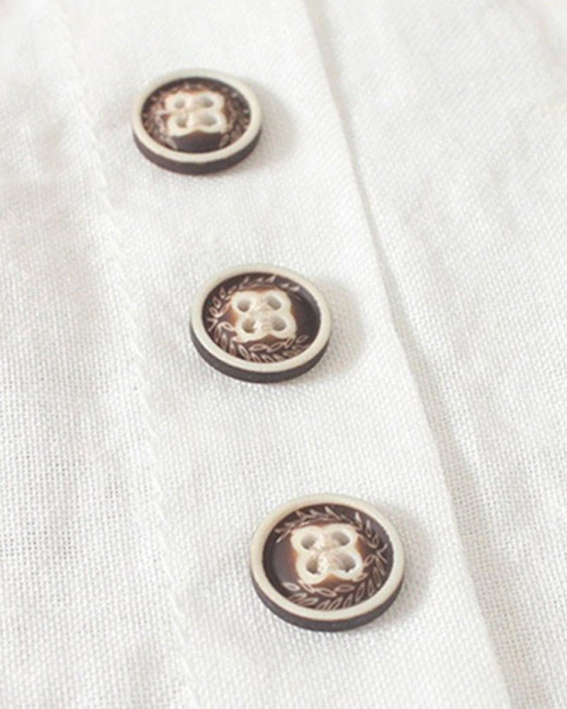 Birdie | Relaxed Button Detail Top