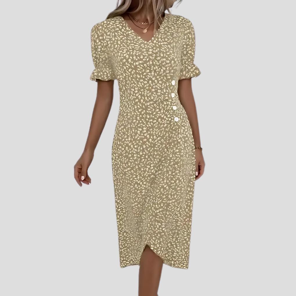 Julia | Women’s Elegant Floral Midi Dress