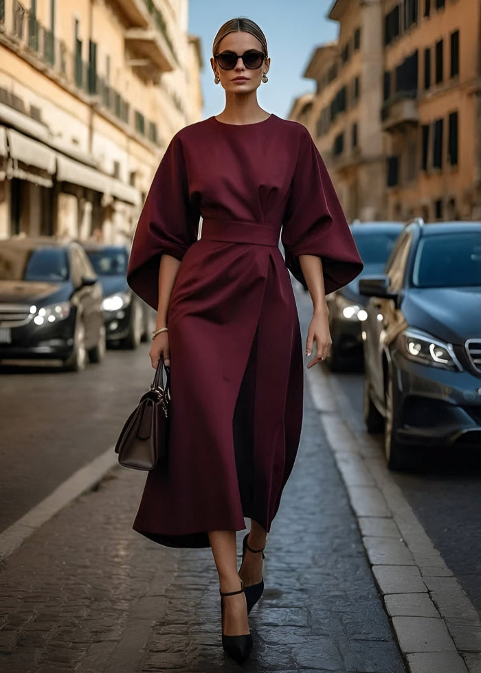 Aurora | Flowy Belted Maxi Dress