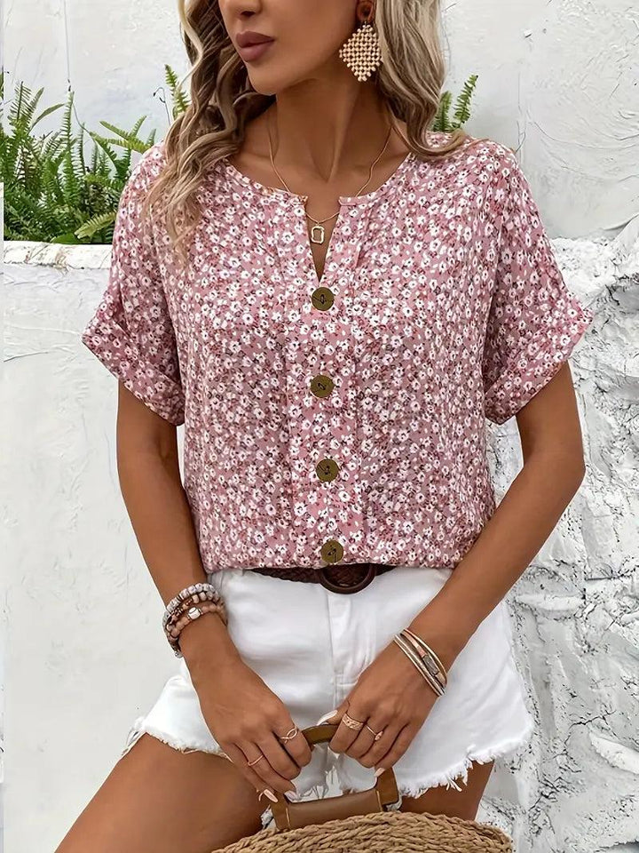 Caroline | Chic Floral Print Blouse