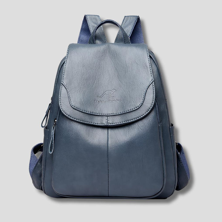 Caroline | Anti-Theft Leather Backpack for Stylish Women