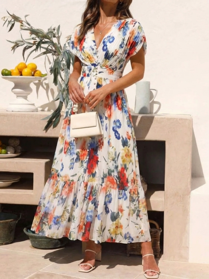 Savannah | Women's Floral Print Maxi Dress