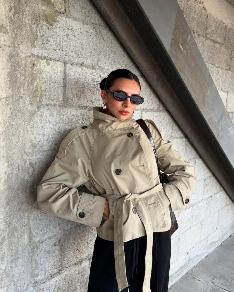 Ellie | Cropped Trench Coat