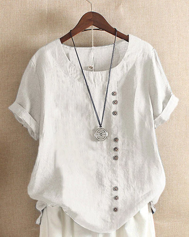 Birdie | Relaxed Button Detail Top