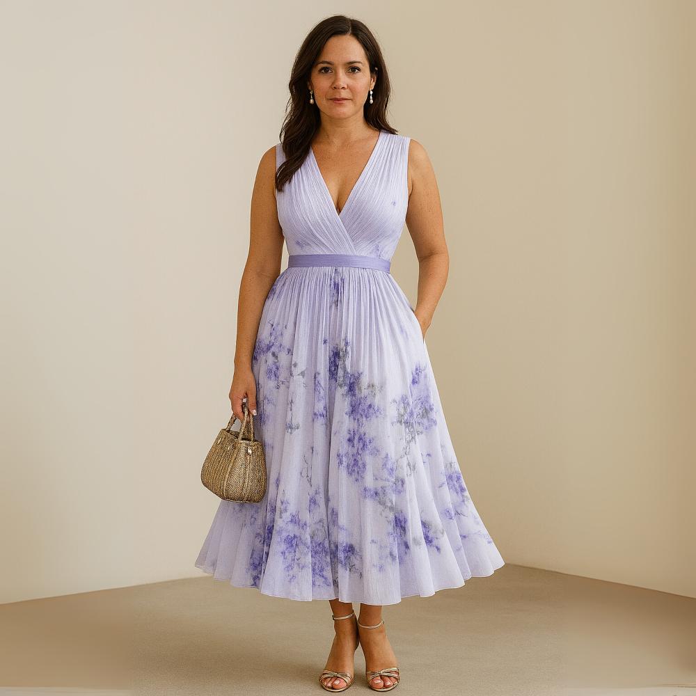 Mariana | Pleated Sleeveless Maxi