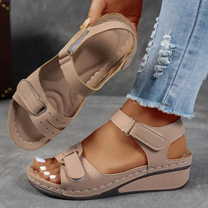 Elara | Wedge Sandals with Adjustable Strap