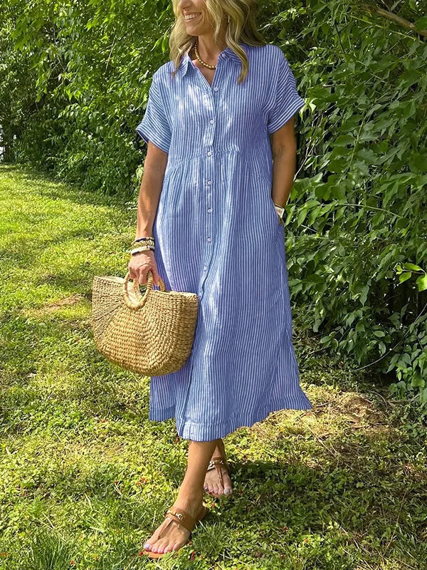 Brooklyn | Women’s Striped Shirt Dress