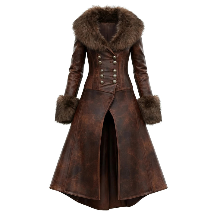 Seraphina | Women's Fur-Trimmed Longline Coat