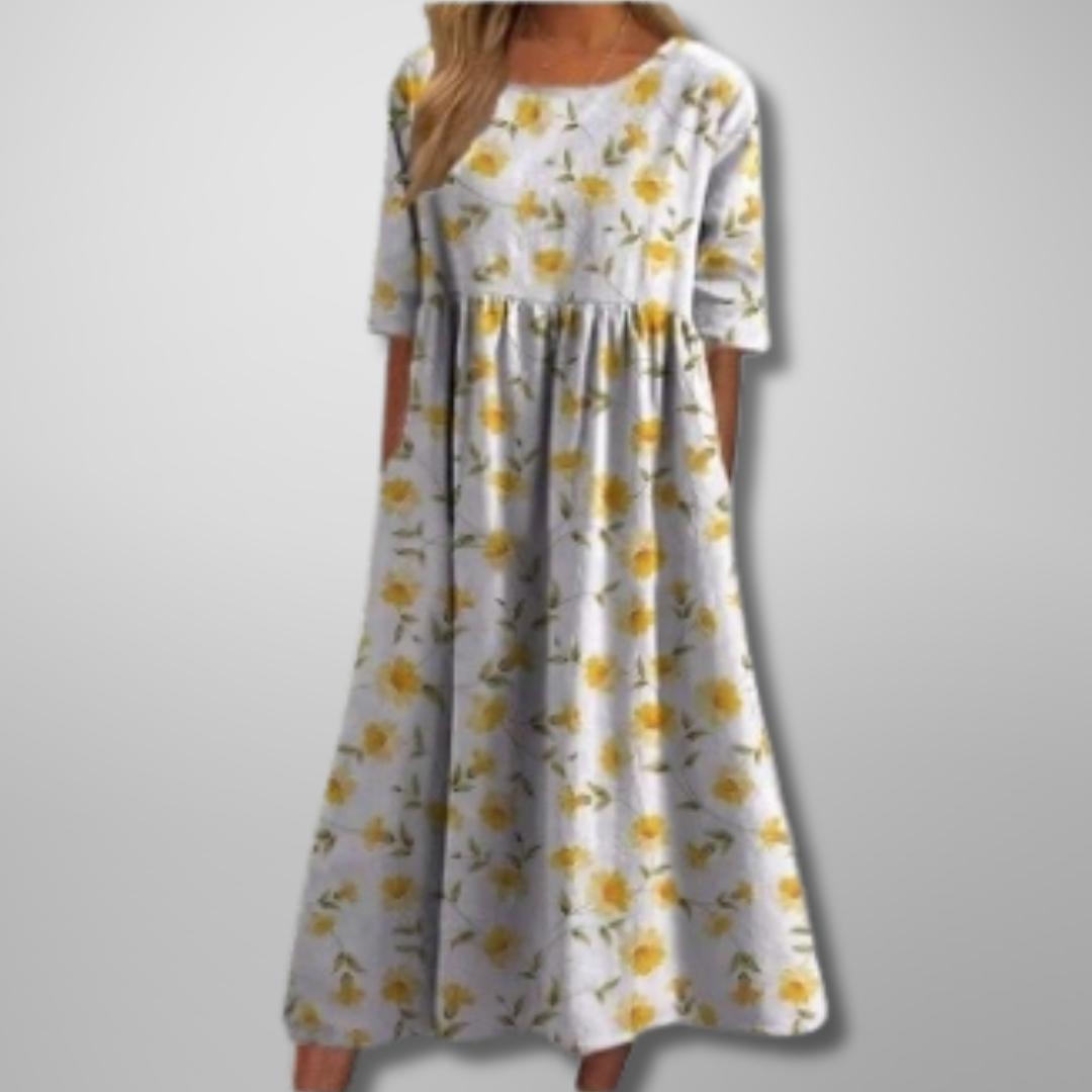 Margaret | Short Sleeve Loose Fit Midi