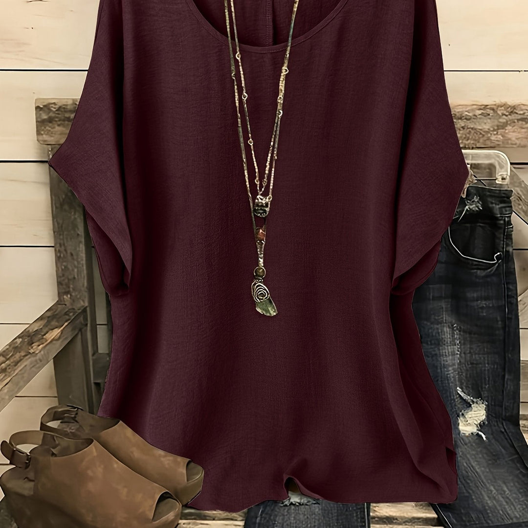 Odette | Relaxed Short Sleeve Top