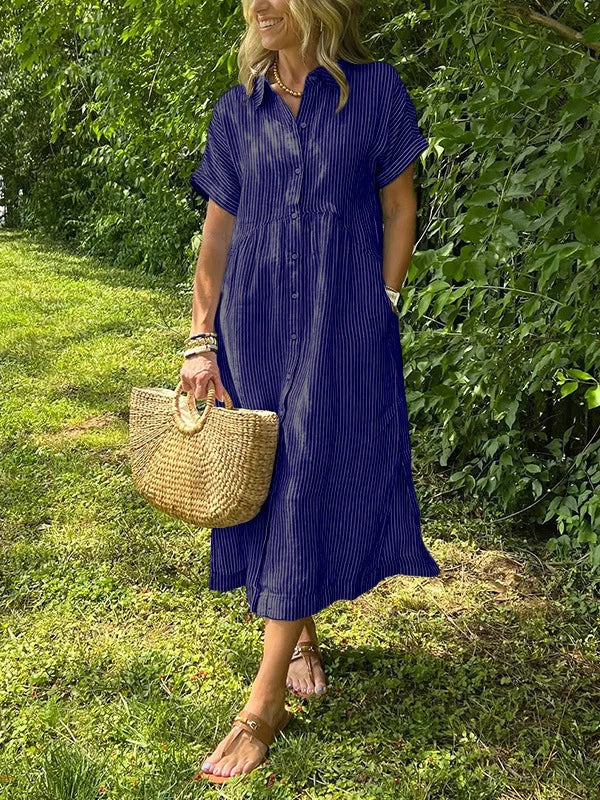 Brooklyn | Women’s Striped Shirt Dress