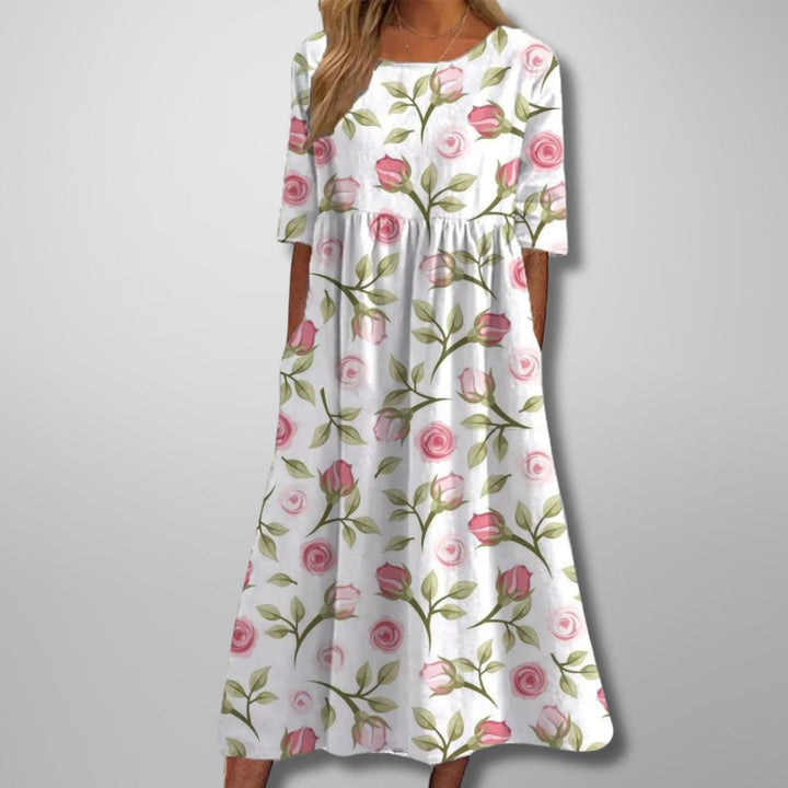 Margaret | Short Sleeve Loose Fit Midi