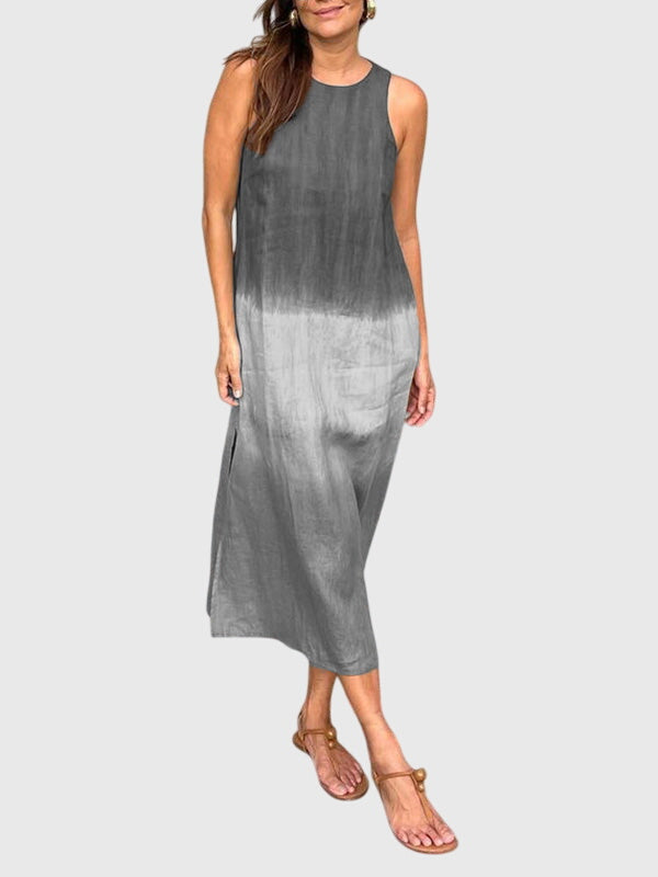 Sienna | Women's Sleeveless Ombre Gradient Midi Dress