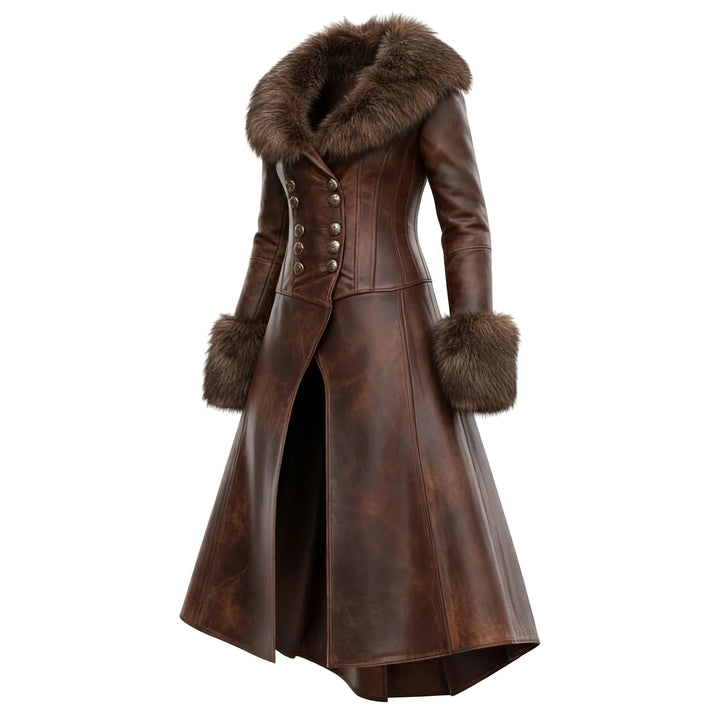 Seraphina | Women's Fur-Trimmed Longline Coat