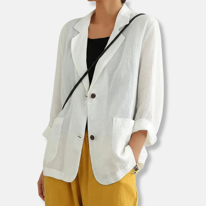 Blakely | Relaxed Fit Linen-Blend Blazer for Effortless Summer Layering