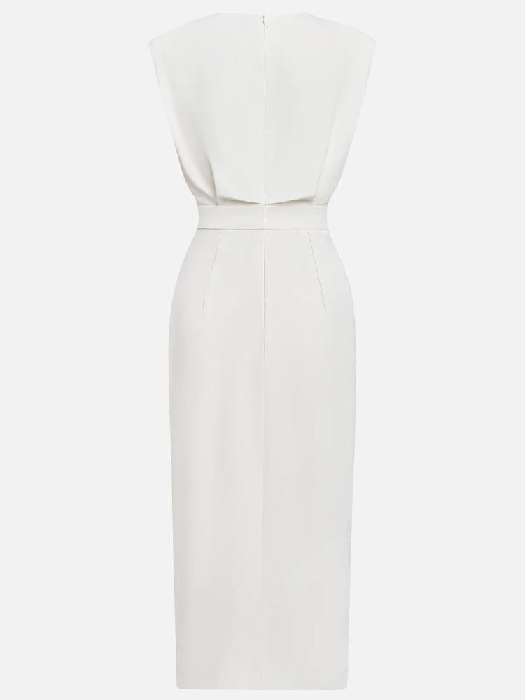 Nina | Sleeveless Side Button Midi