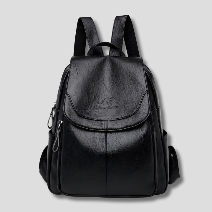 Caroline | Anti-Theft Leather Backpack for Stylish Women