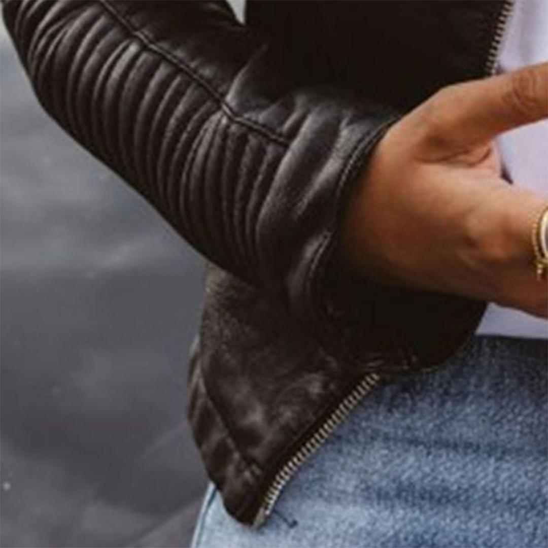 Raquel | Elegant Leather Jacket for Women