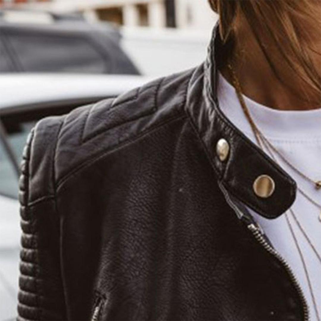 Raquel | Elegant Leather Jacket for Women