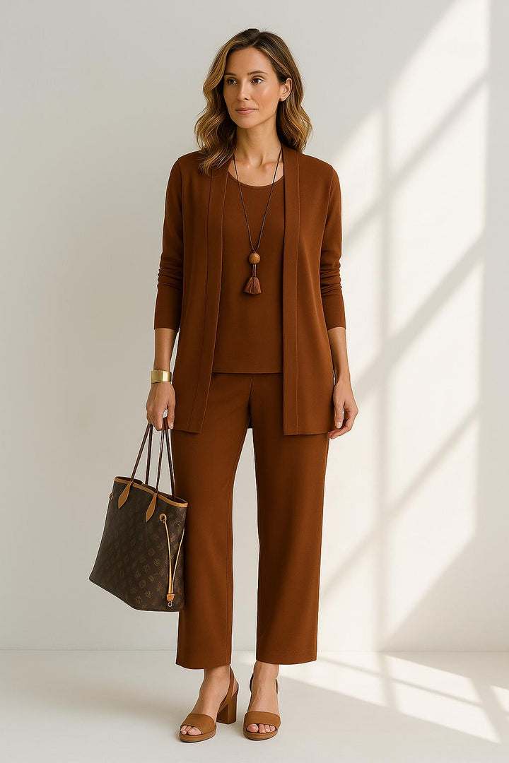 Evelyn | Stylish Three-Piece Pant Set for Women