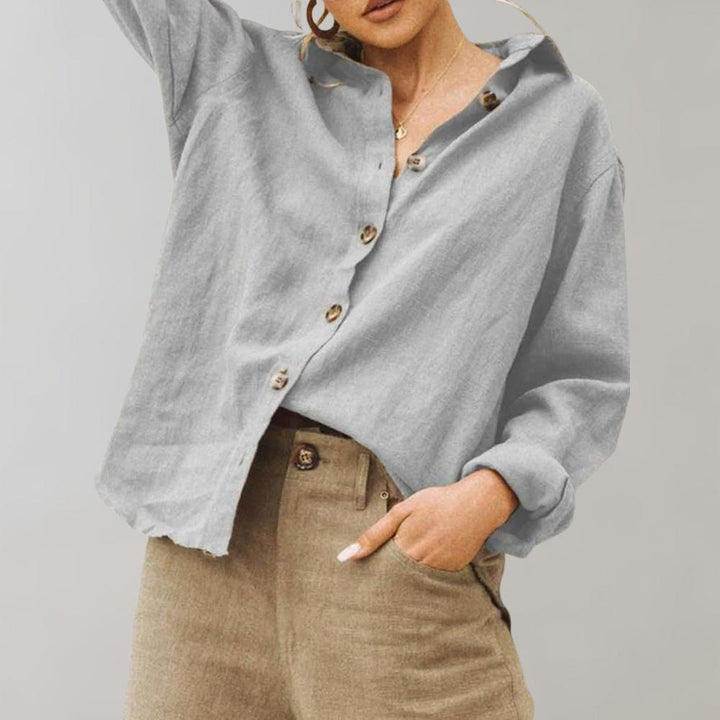 Natalie | Vintage Linen Blouse for Women