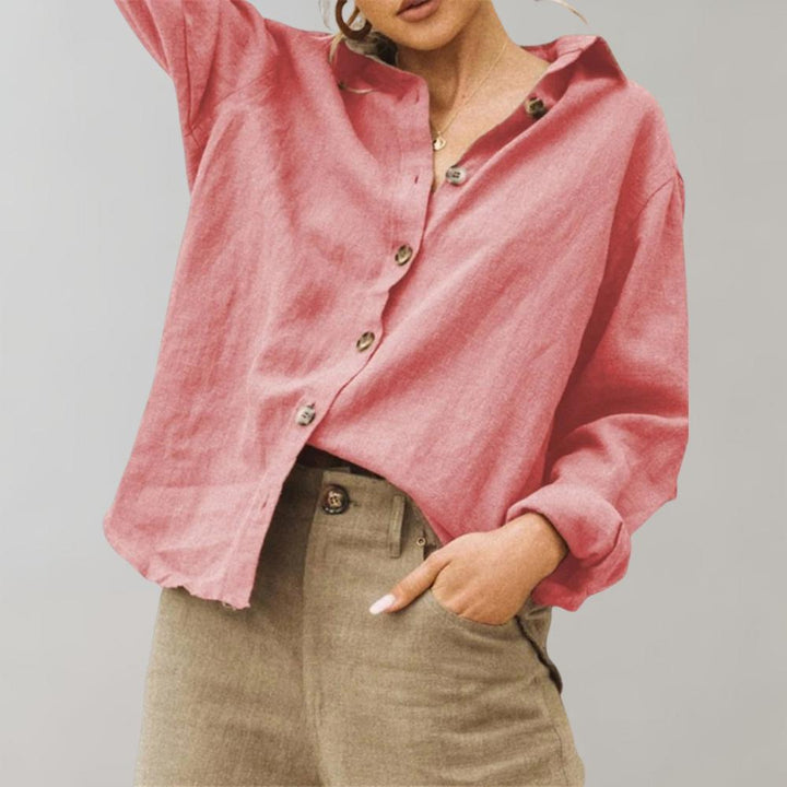 Natalie | Vintage Linen Blouse for Women