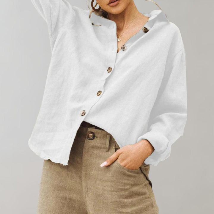 Natalie | Vintage Linen Blouse for Women