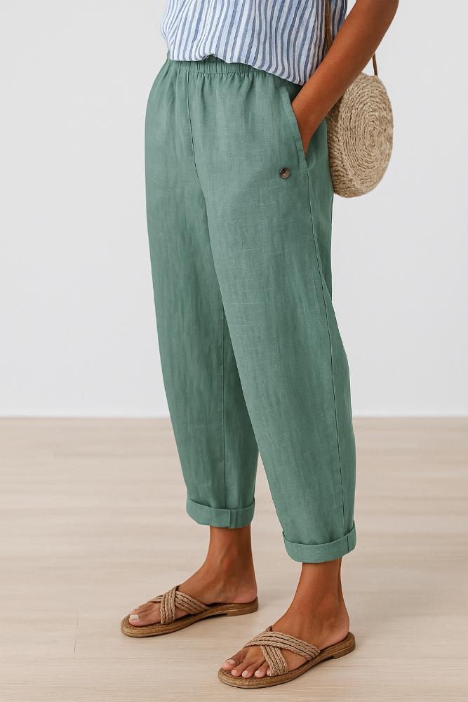 Melanie | Stylish Pants With Side Pockets