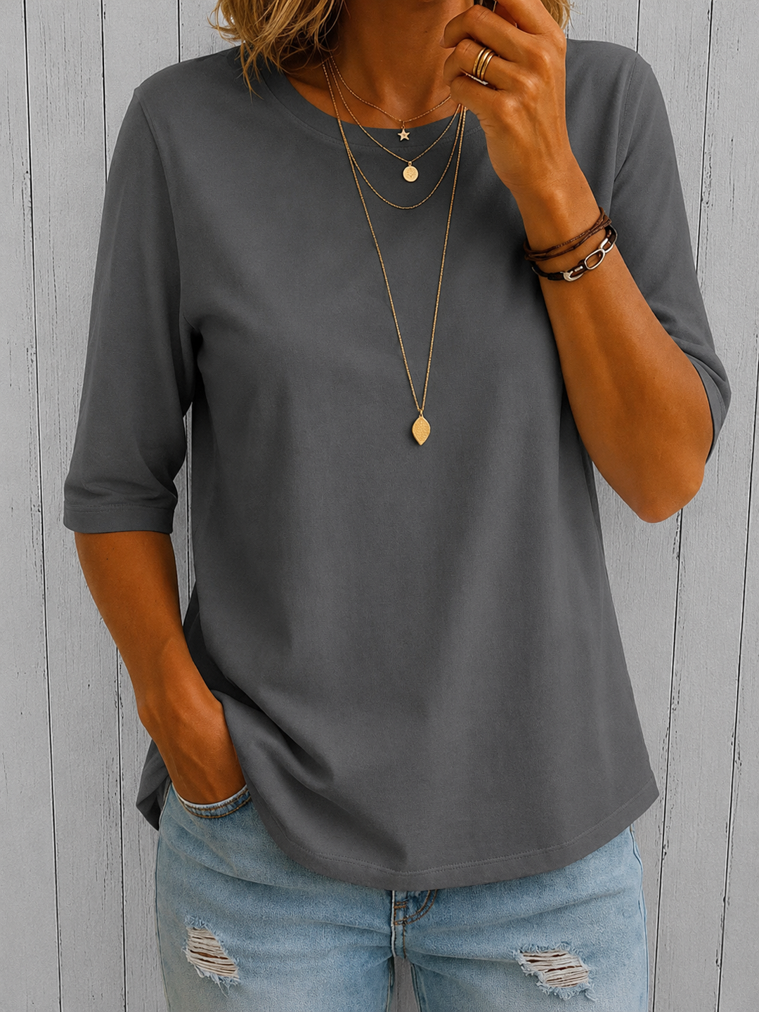 Cheyenne | Relaxed Half Sleeve Top