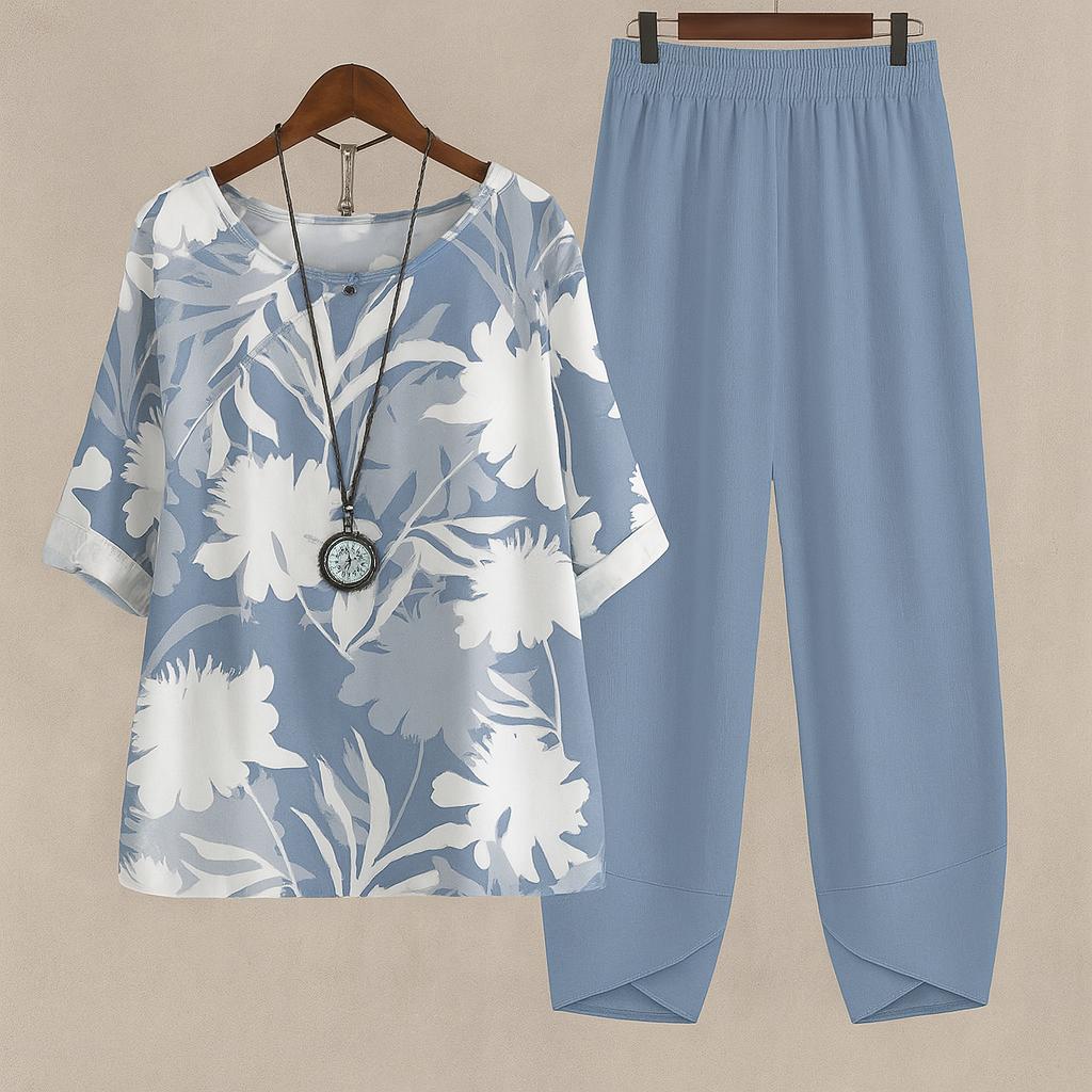 Kaylee | Perfectly Comfortable Elegant Floral 2 Piece Set