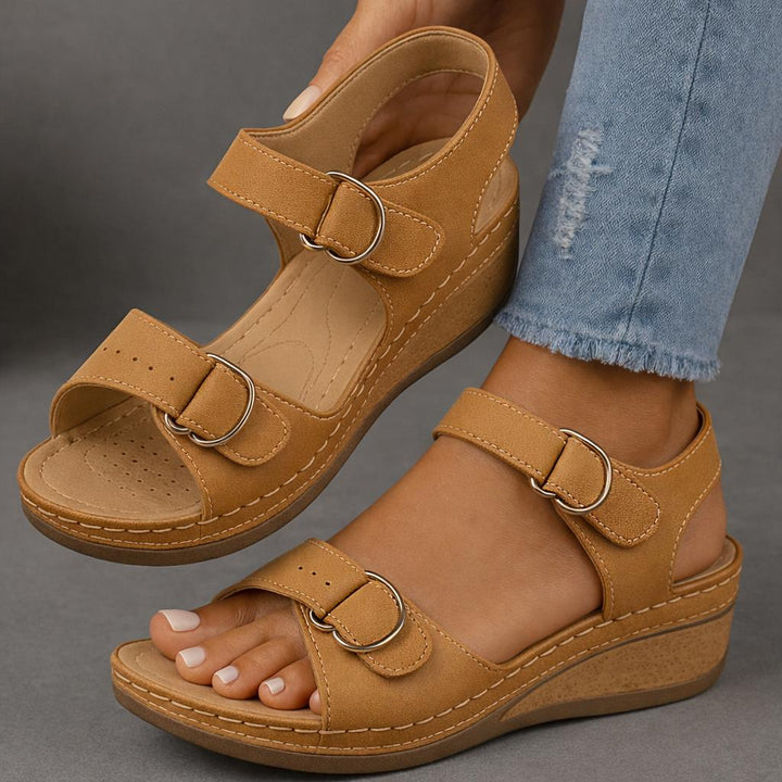 Elara | Wedge Sandals with Adjustable Strap